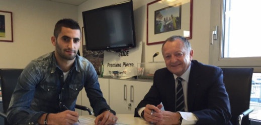 Maxime Gonalons et Jean-Michel Aulas