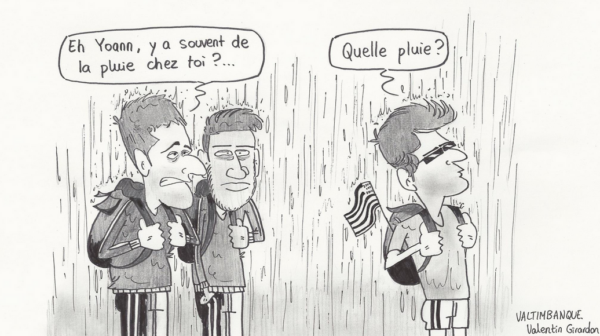 Caricature avant match Lorient-OL
