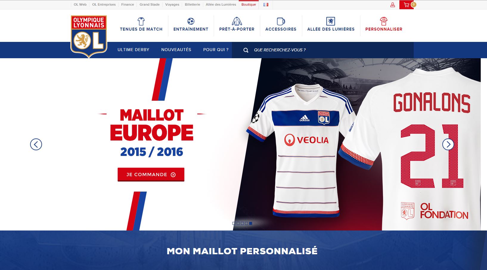 maillot entrainement Olympique Lyonnais boutique maillot entrainement Olympique Lyonnais boutique