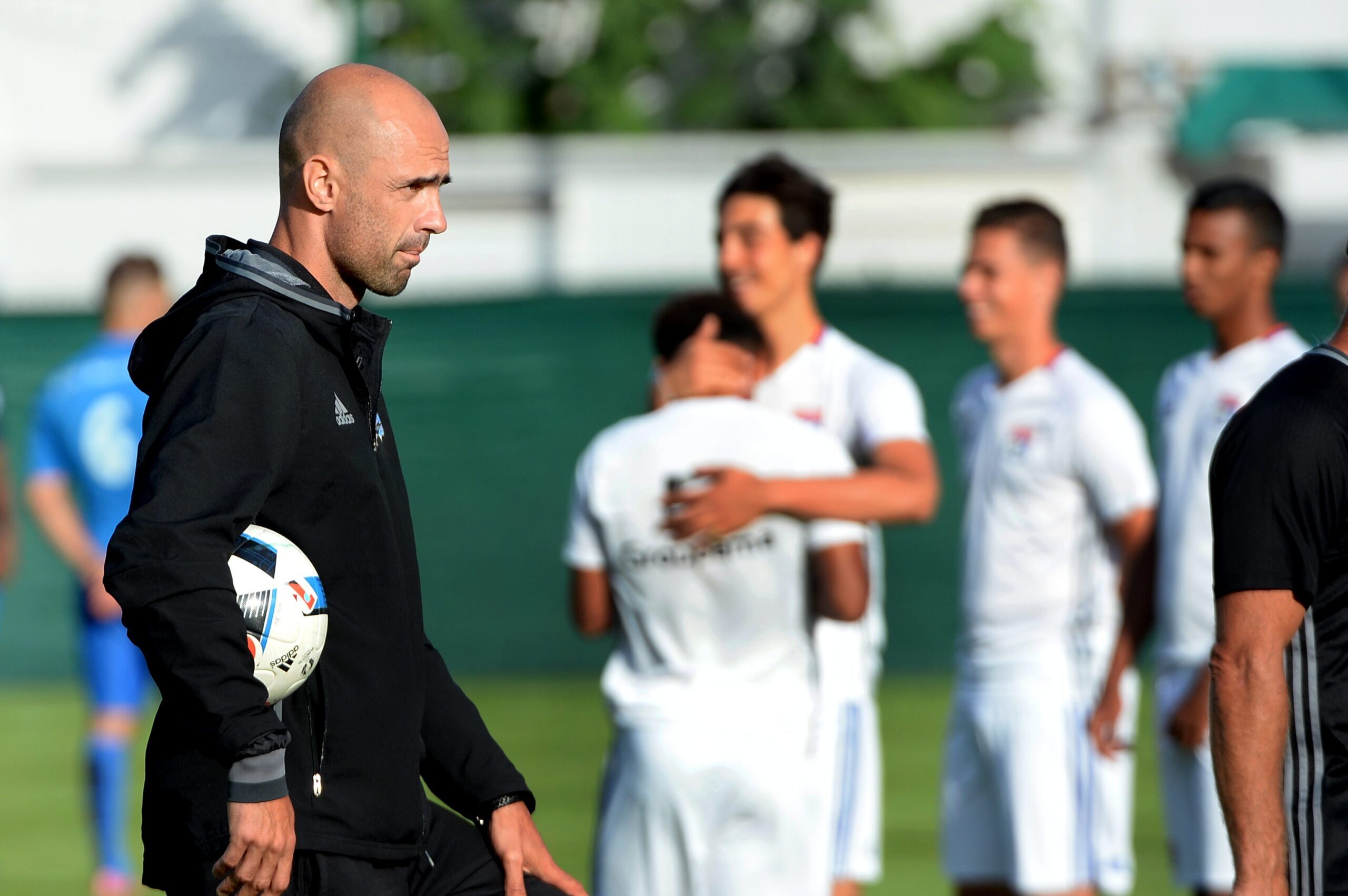Cris, alors entraîneur de la réserve de l'OL