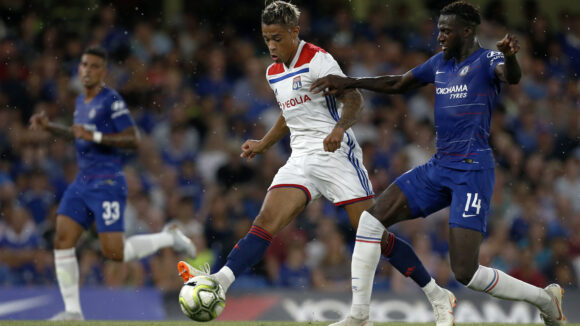 Mariano Diaz alors sous le maillot de l'OL contre Chelsea en amical