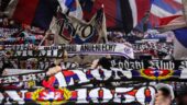 Les supporters de l'OL du virage sud, les Lyon 1950