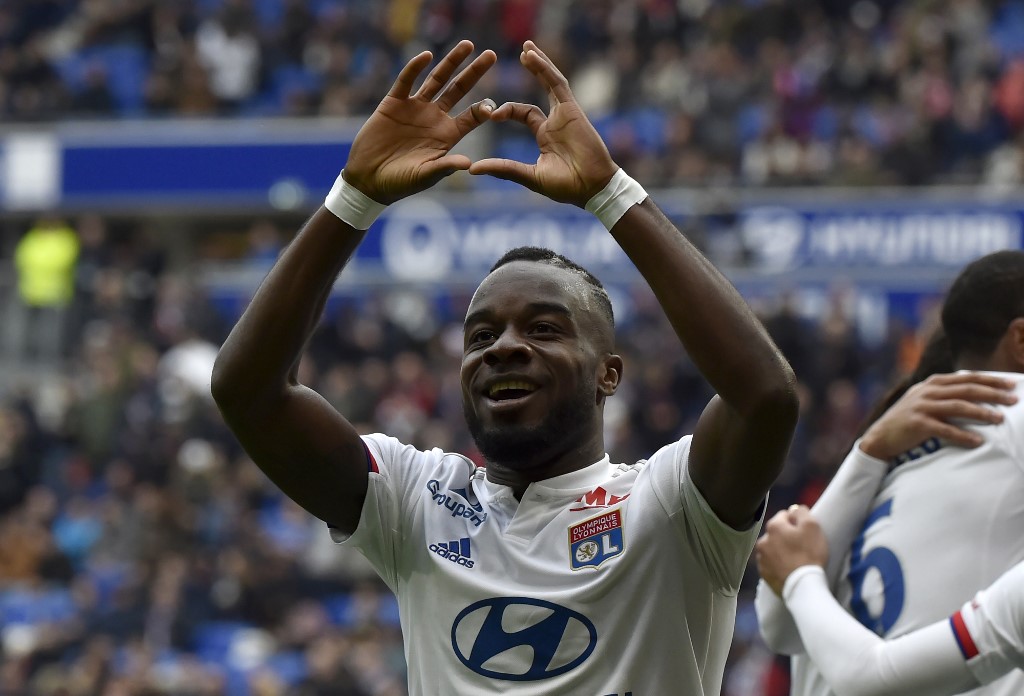 Maxwel Cornet sous le maillot de l'OL