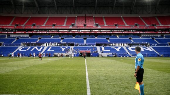 Le Parc OL à huis clos lors de la crise du Covid-19