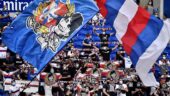 Le virage sud au Parc OL