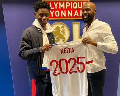 Habib Keita au moment de son arrivée à l'OL