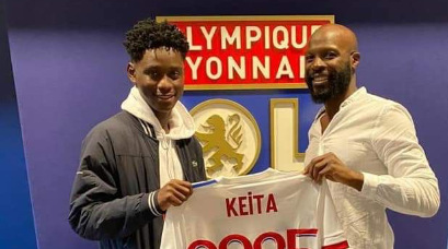 Habib Keita au moment de son arrivée à l'OL