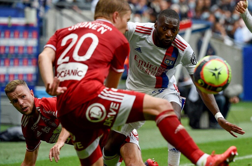 Karl Toko-Ekambi lors de Brest - OL