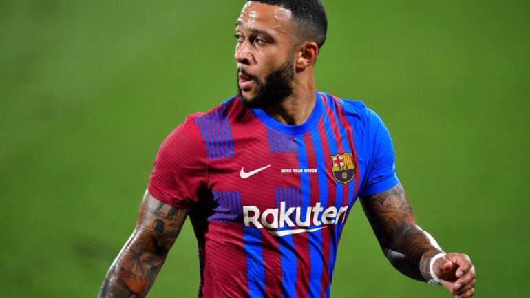 Memphis Depay avec le Barça