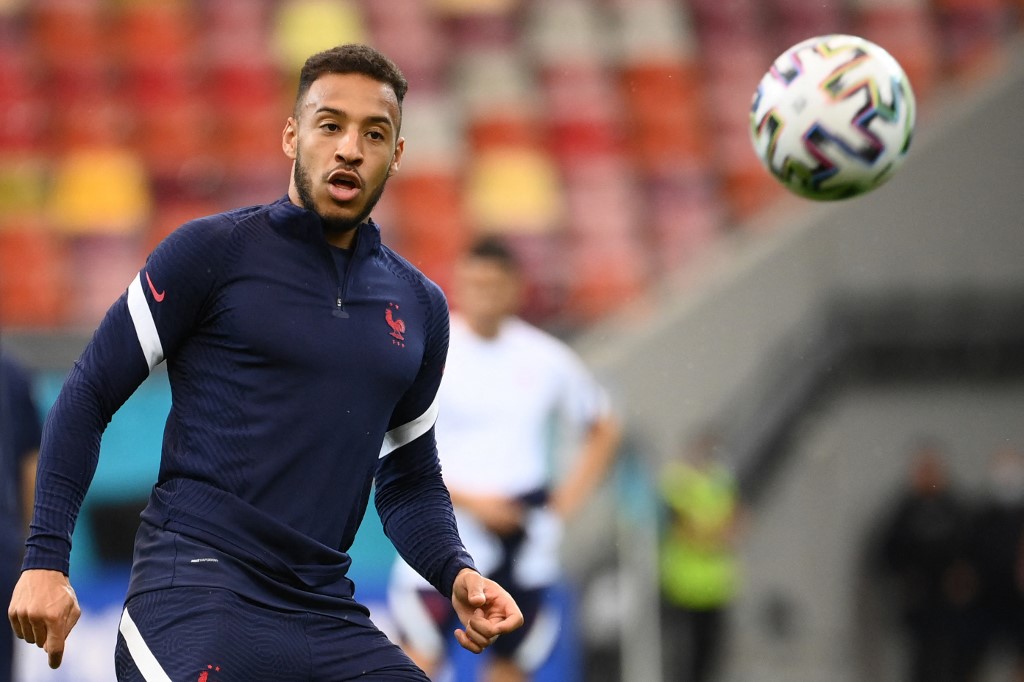 Corentin Tolisso avec l'équipe de France