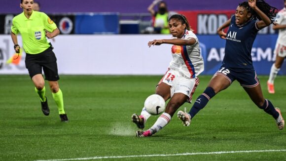 Catarina Macario lors d'OL - PSG