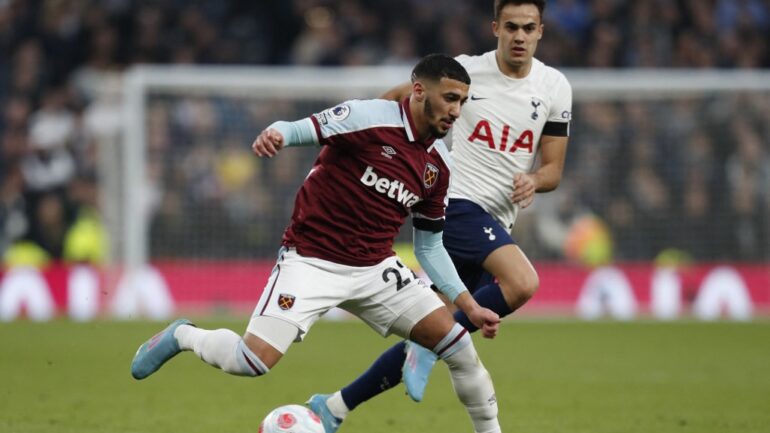 Said Benrahma mprs de West Ham - Tottenham