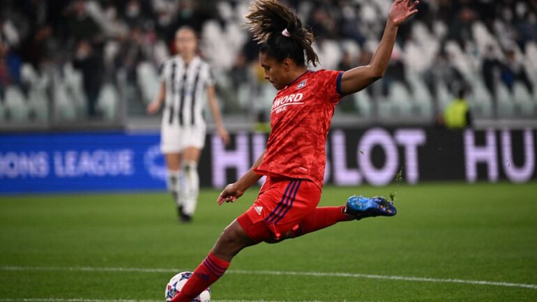 Catarina Macario lors de Juventus - OL