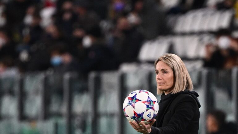 Sonia Bompastor au Juventus Stadium