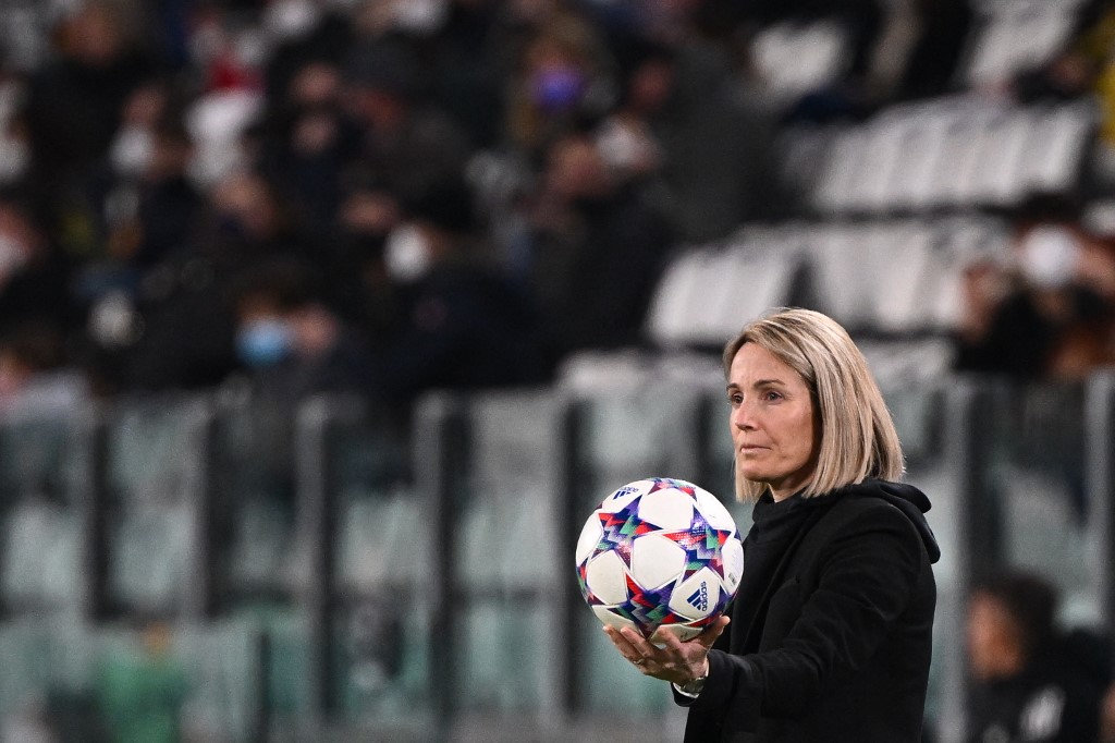 Sonia Bompastor au Juventus Stadium
