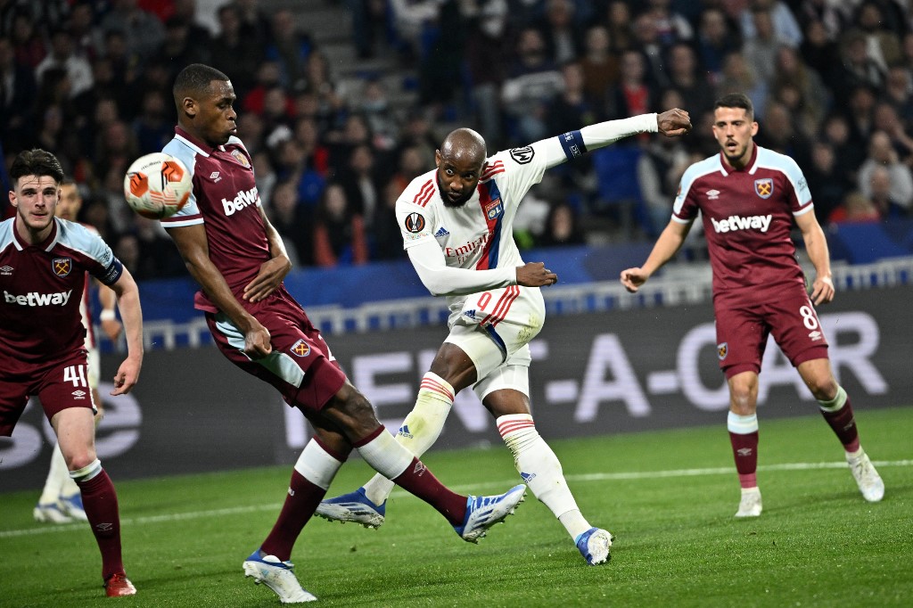 Moussa Dembélé (OL) face à West Ham