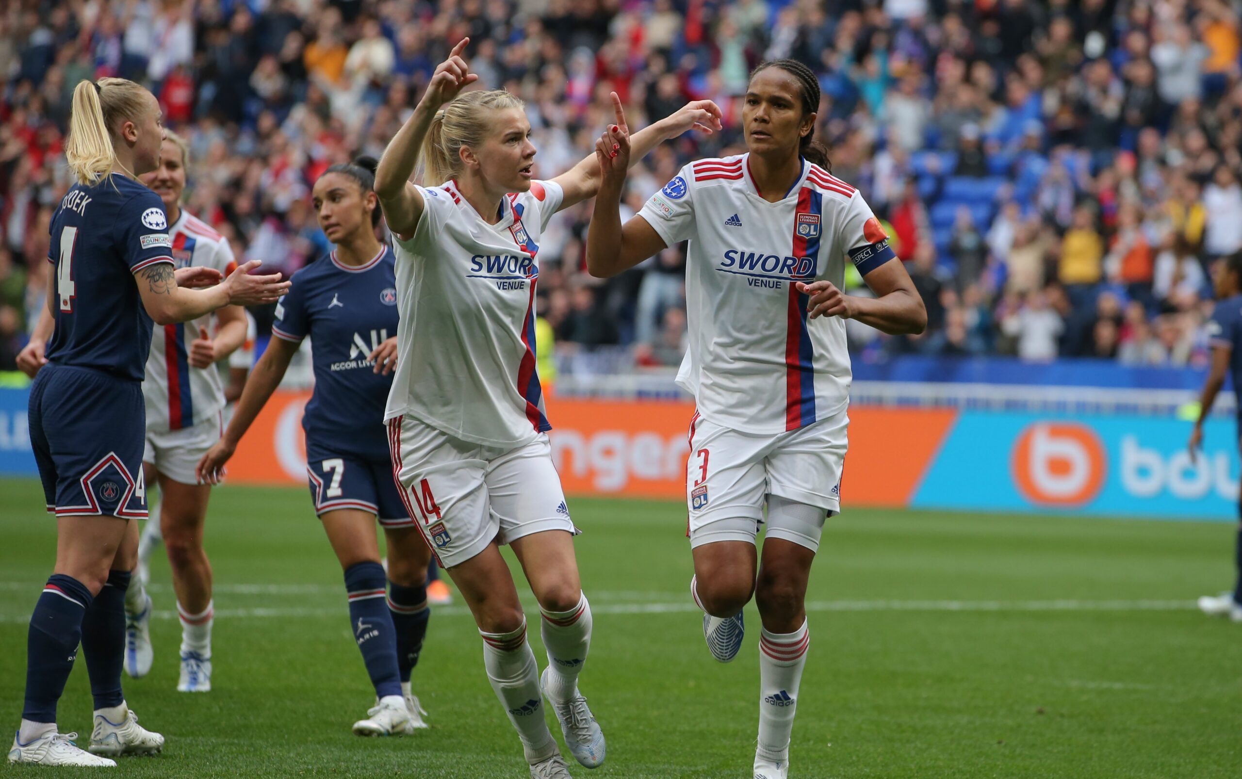 Wendie Renard et Ada Hegerberg (OL)