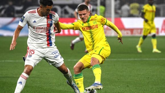 Romain Faivre et Quentin Merlin lors d'OL - Nantes