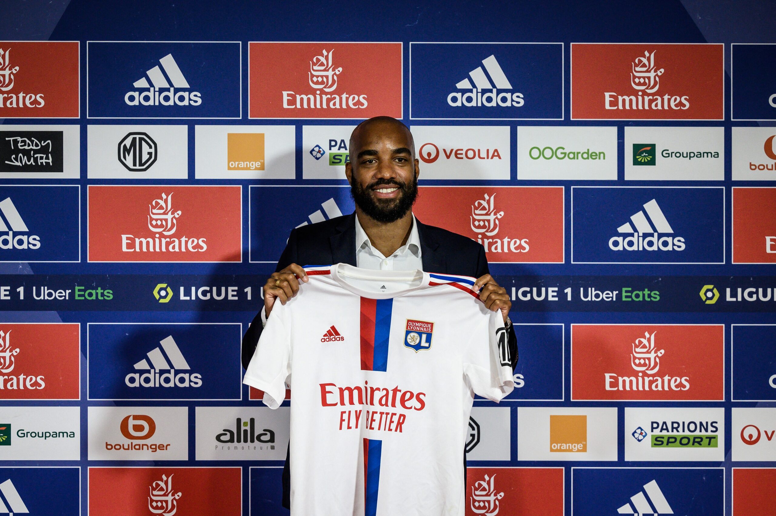 Lacazette lors de son retour à l'OL