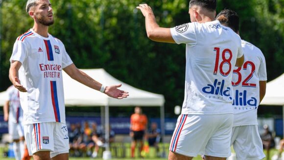 Rayan Cherki et Naom Bonnet lors d'Anderlecht - OL