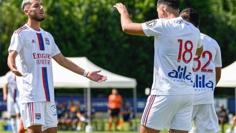 Rayan Cherki et Naom Bonnet lors d'Anderlecht - OL