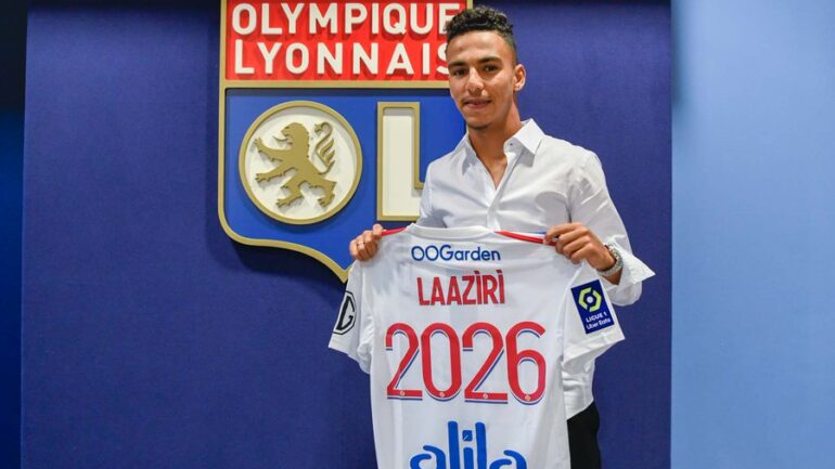 Achraf Laaziri, jeune Marocain, a signé pour 4 ans à l'OL