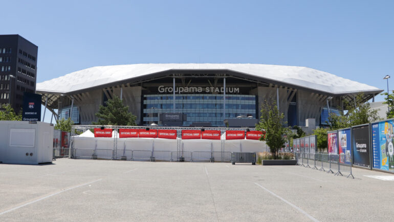 Le stade de l'Olympique lyonnais à Décines, le Parc OL