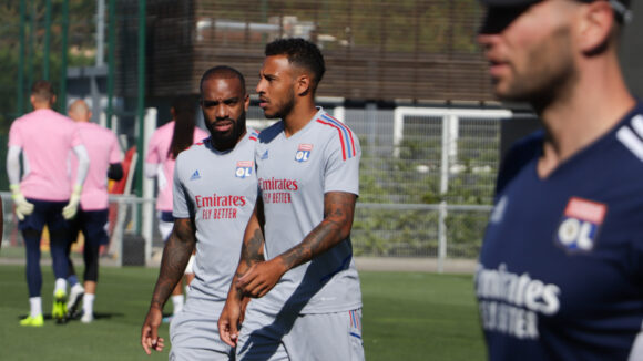 Alexandre Lacazette et Corentin Tolisso