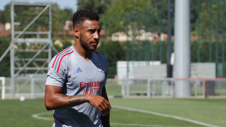 Le joueur de l'OL, Corentin Tolisso