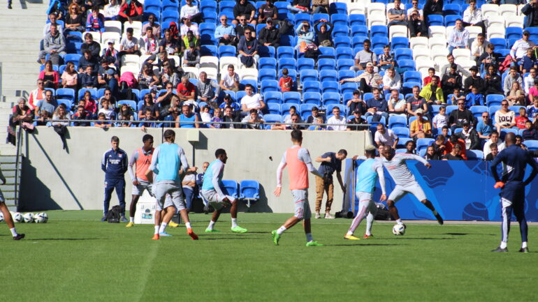 L'entraînement de l'OL le 21 septembre au Parc OL