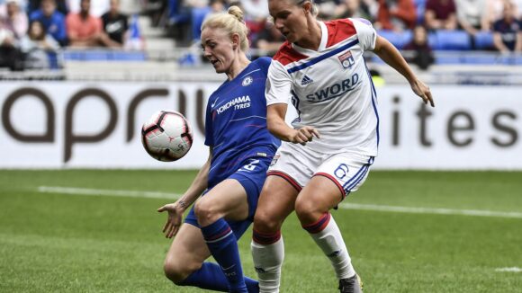 Amandine Henry lors d'OL - Chelsea en 2019