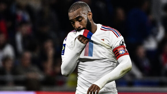 Alexandre Lacazette lors d'OL - Toulouse