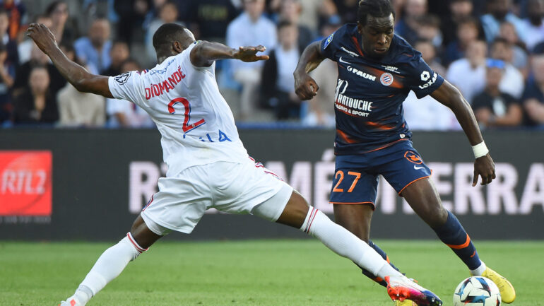 Diomandé et Maouassa lors de Montpellier - OL