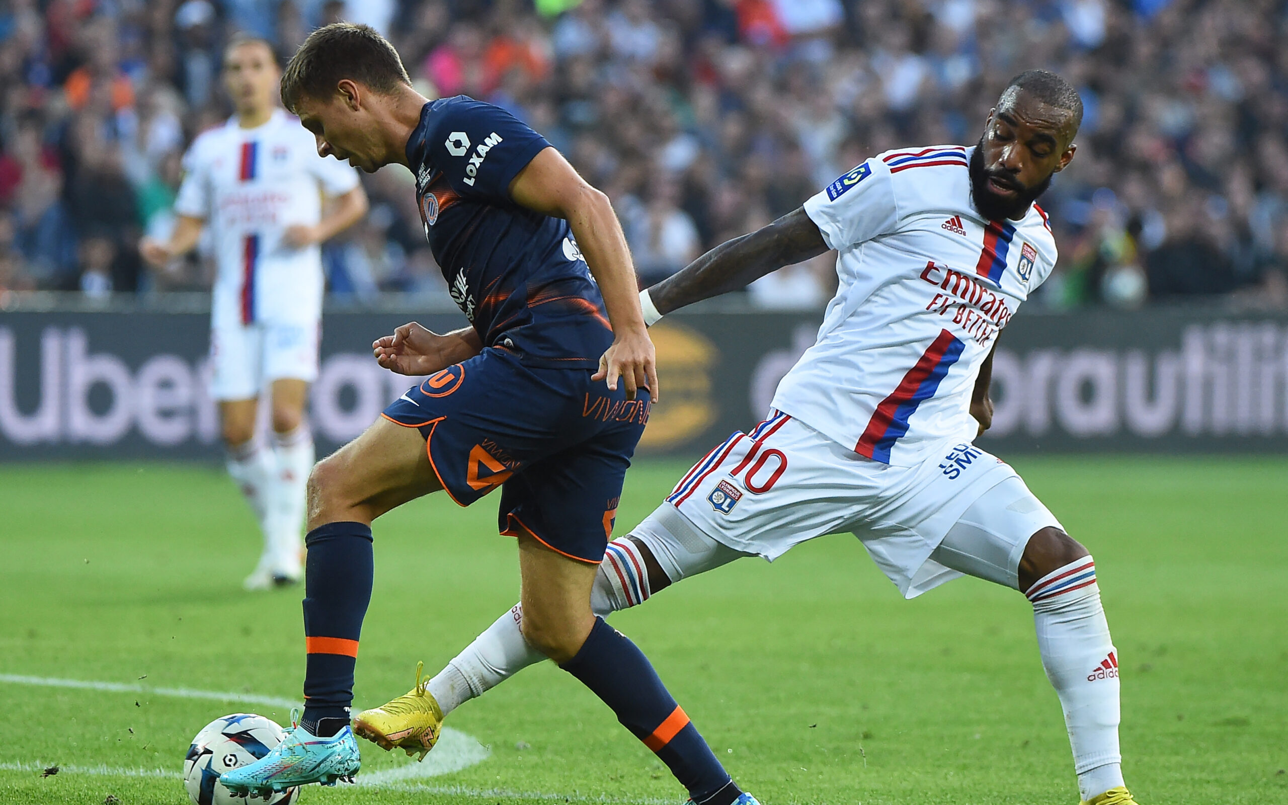 Lacazette (OL) et Souquet (Montpellier)