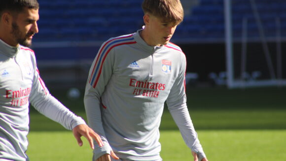 Johann Lepenant à l'entraînement de l'OL