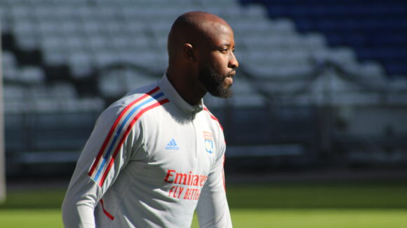 Moussa Dembélé à l'entraînement de l'OL