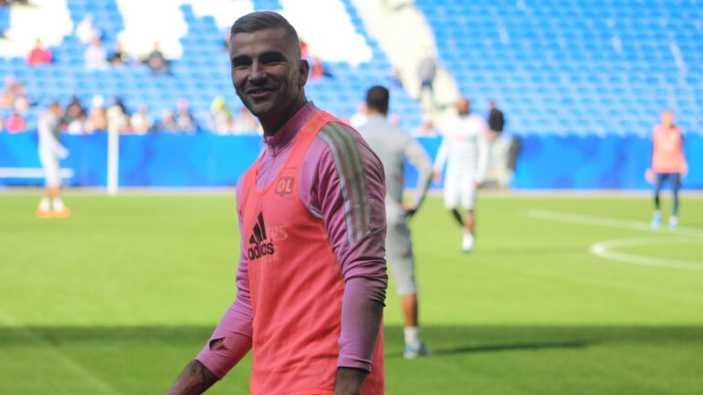 Anthony Lopes à l'entraînement ouvert au public