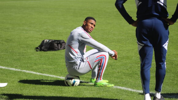 Tetê à l'entraînement de l'OL