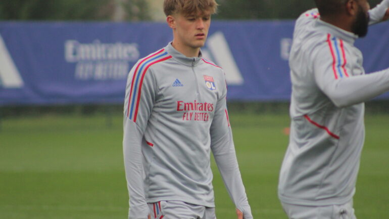 Johann Lepenant à l'entraînement de l'OL