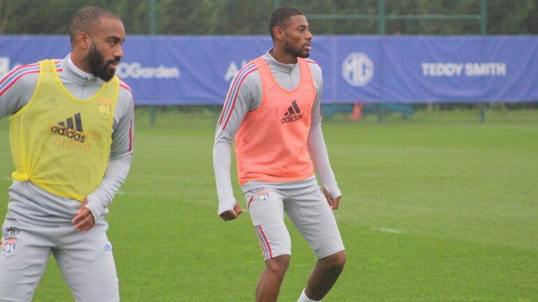 Jeff Reine-Adelaïde à l'entraînement de l'OL