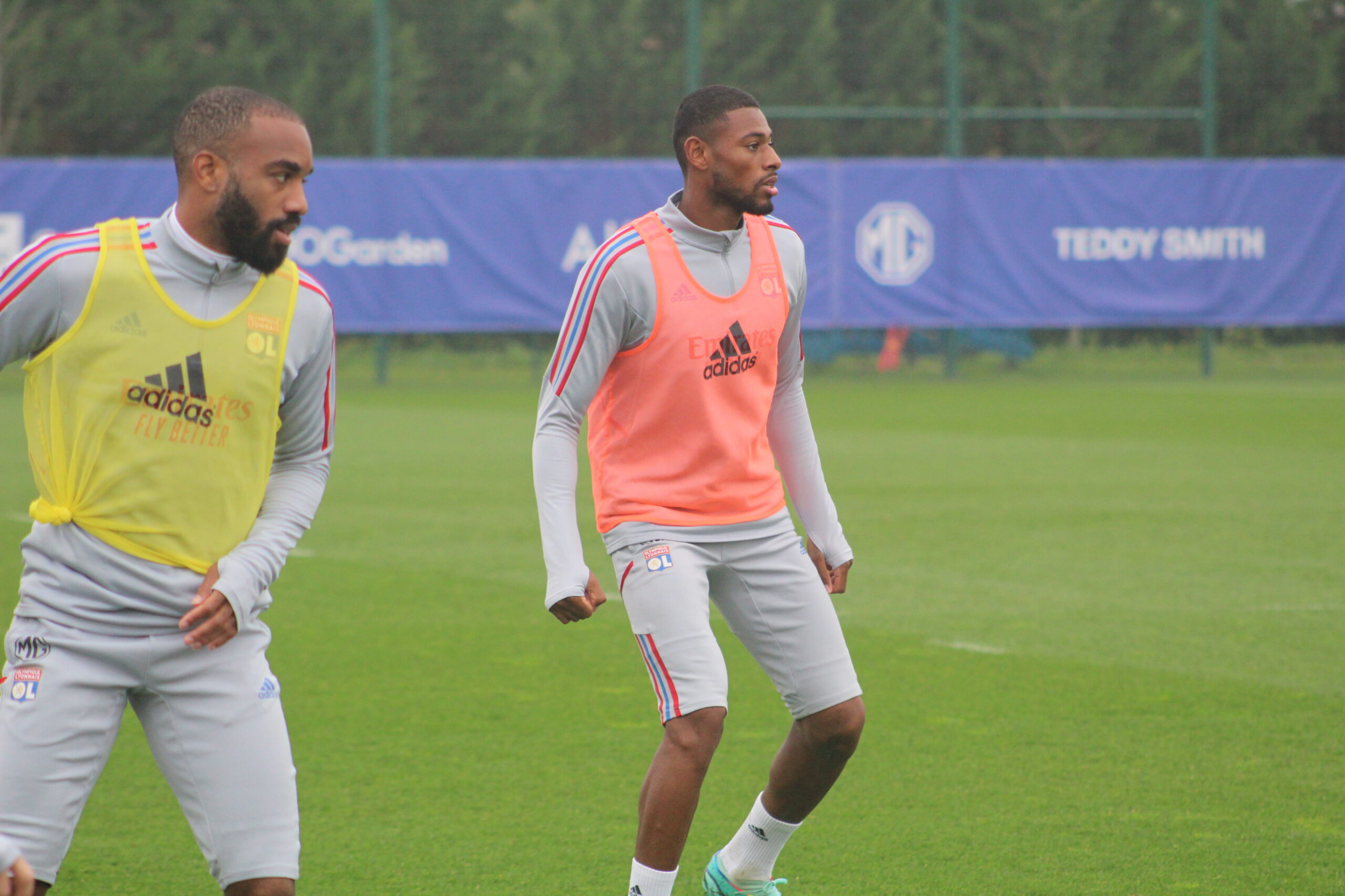 Jeff Reine-Adelaïde à l'entraînement de l'OL