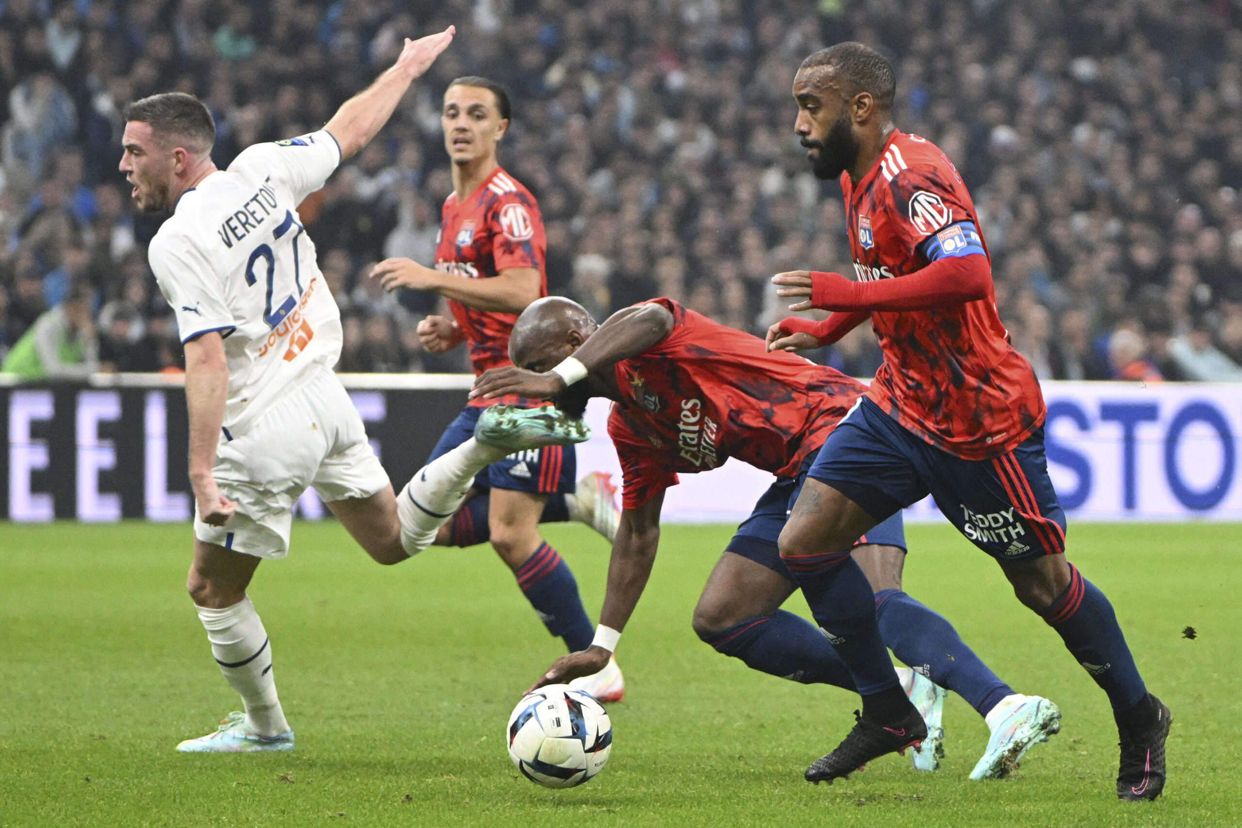 Alexandre Lacazette lors d'OM - OL