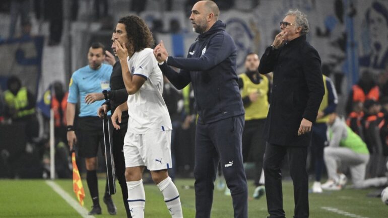 Igor Tudor et Mattéo Guendouzi (Marseille)