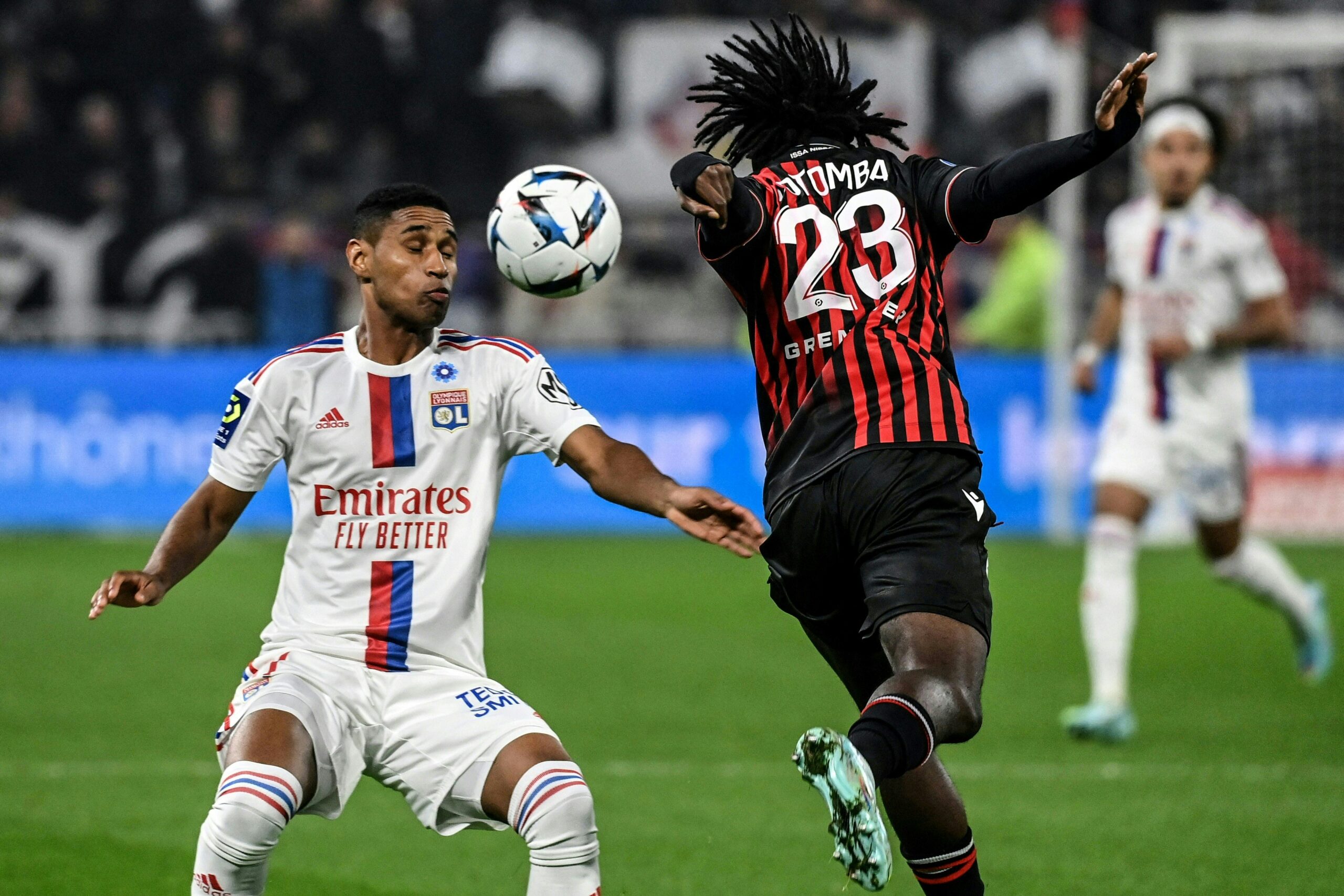 Tetê (OL) lors du match contre Nice