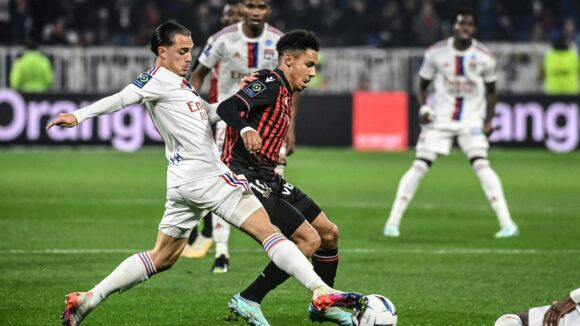 Maxence Caqueret (OL) et Sofiane Diop (Nice)