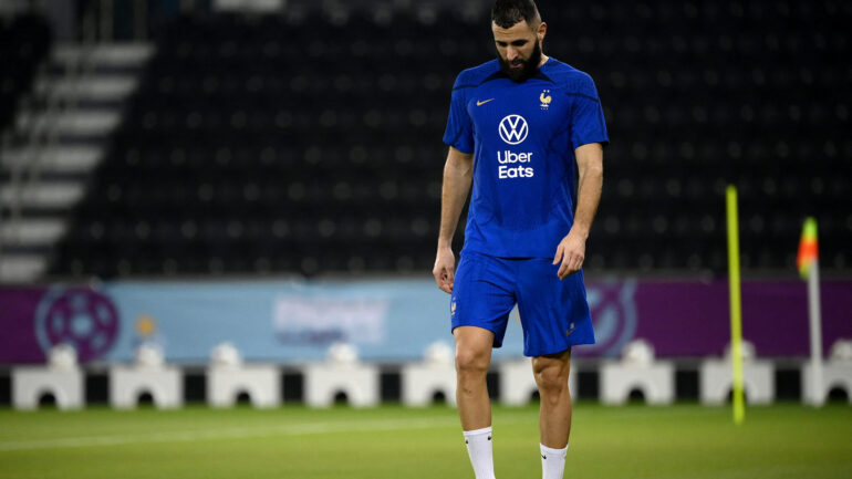 Karim Benzema avec l'équipe de France