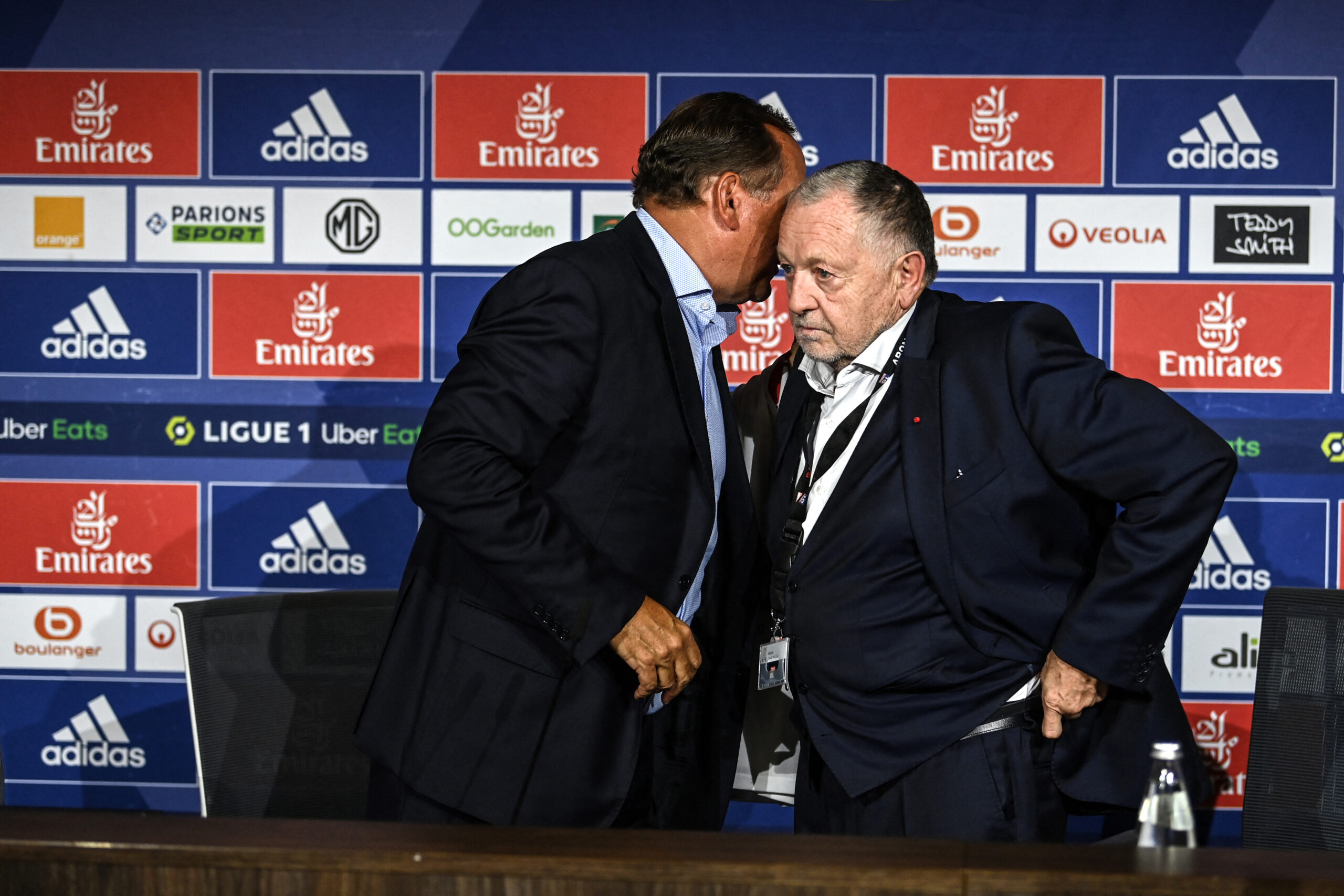 John Textor et Jean-Michel Aulas