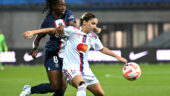 Oriane Jean-François (PSG) et Daniëlle van de Donk (OL)