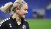 Lindsey Horan à l'entraînement avant OL - Juve