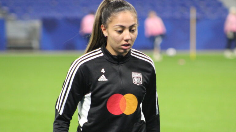 Selma Bacha à l'entraînement avant OL - Juve
